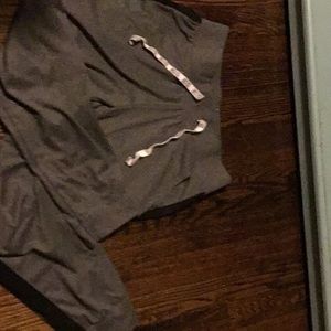 Justice gray joggers and black volleyball leggings